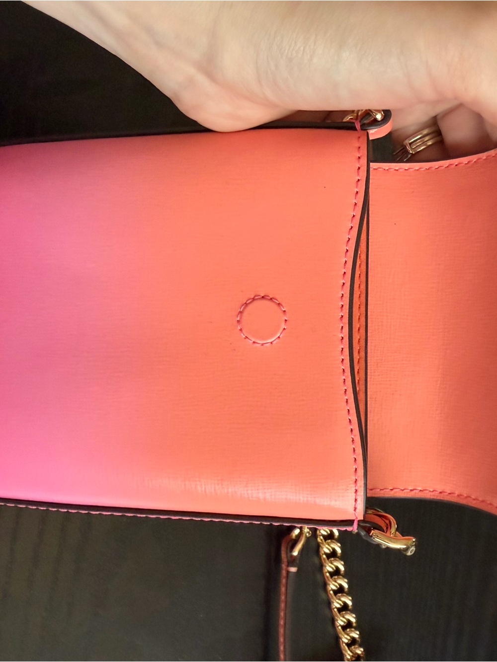 kate spade Pink to Coral Ombre Crossbody Phone Pouch - Picture 2 of 5